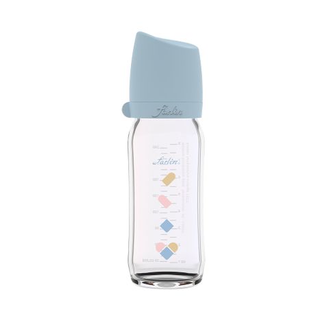  Bình Sữa Thủy Tinh Cổ Rộng Heart Dove hiệu FARLIN - Xanh Cổ Điển - 240ML 