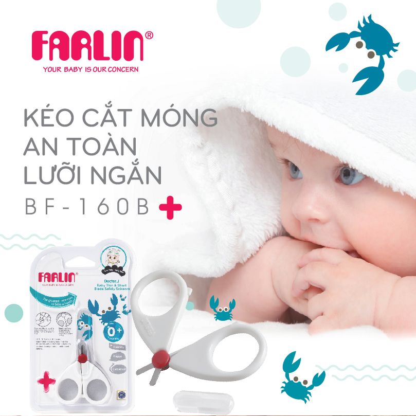 Kéo Cắt Móng Tay An Toàn Cho Bé FARLIN - BF-160B