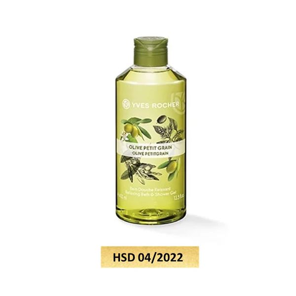 Gel Tắm Yves Rocher Relaxing Bath And Shower Gel Olive Lemongrass 400ml