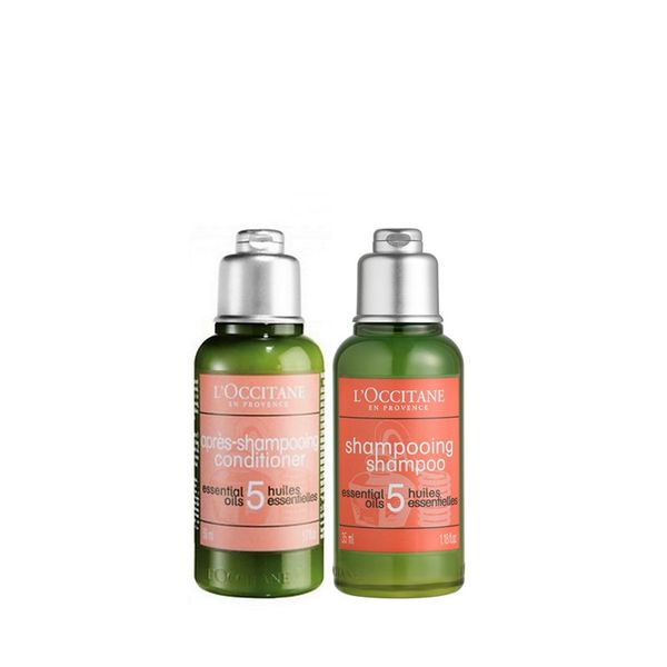 Combo Dầu Gội Và Dầu Xả Chiết Xuất 5 Loại Tinh Dầu L'Occitane Aromachology 35mlx2