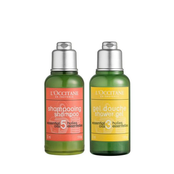 Combo Dầu Gội Chiết Xuất 5 Loại Tinh Dầu L'Occitane Aromachology Shampoo 35ml Và Sữa Tắm Chiết Xuất 5 Loại Tinh Dầu L'Occitane Aromachology Shower Gel 35ml