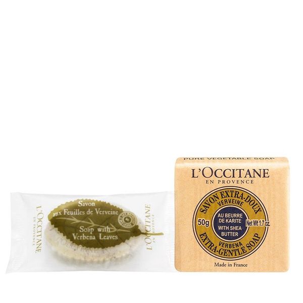 Combo Xà Phòng Chiết Xuất Cỏ Roi Ngựa L'Occitane Verbena Soap 25Gr - Xà Phòng Chiết Xuất Bơ Đậu Mỡ L’Occitane Shea Verbena Soap 50Gr