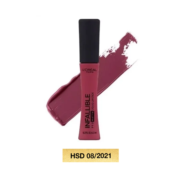 Son Kem Lì Lâu Trôi Loreal Infallible Lip Pro Matte Liquid Lipstick - 362 Plum Bum 6ml