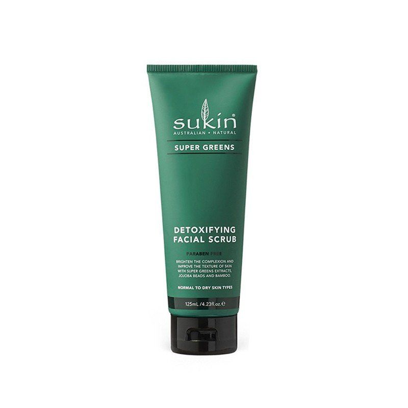 (HSD:07/2024) Kem Làm Sạch Tế Bào Chết Da Mặt Sukin Super Greens Detoxifying Facial Scrub 125ml