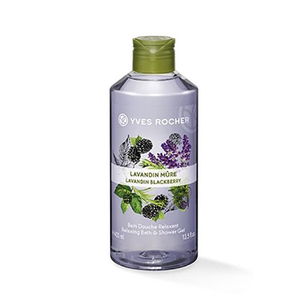Gel Tắm Yves Rocher Relaxing Bath And Shower Gel Lavandin Blackberry 400ML Bottle