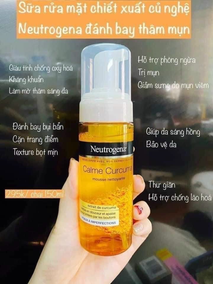  Sữa rửa mặt nghệ Neutrogena tạo bọt 150ml 