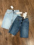  SHORT JEAN NGỐ MLB NỮ 