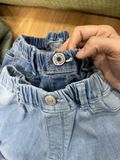  QUẦN JEANS ỐNG LOE LƯNG THUN BÉ GÁI 