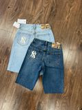  SHORT JEAN NGỐ MLB NỮ 