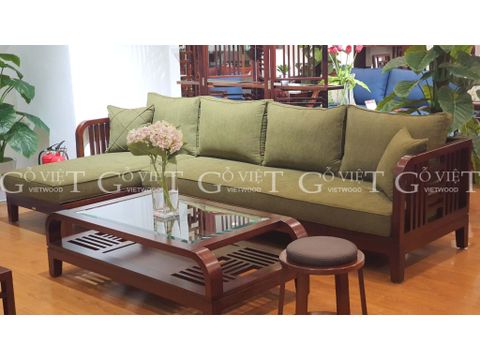 Bộ sofa góc và bàn trà Luxuria