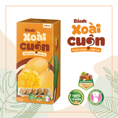  Bánh Xoài Cuộn Hạnh Nhân Mắc Ca 