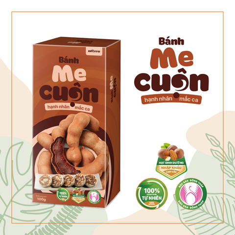  Bánh Me Cuộn Hạnh Nhân Mắc Ca 