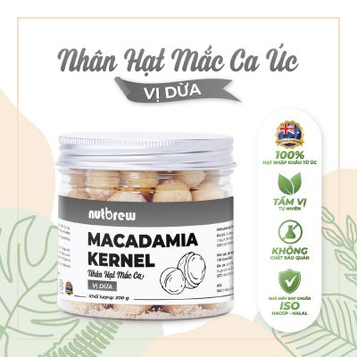 Nhân Hạt Mắc Ca Úc vị dừa Nut Brew hũ 200g