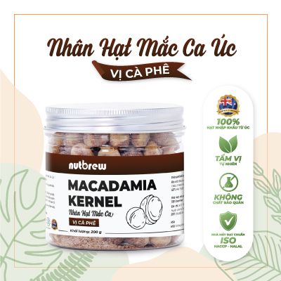 Nhân Hạt Mắc Ca Úc vị cà phê Nut Brew hũ 200g