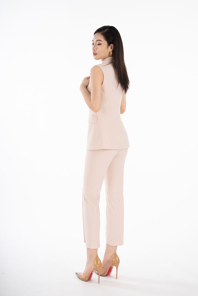 BAD52445 - Áo demi chất liệu thô dày cổ vest sát nách - PANTIO