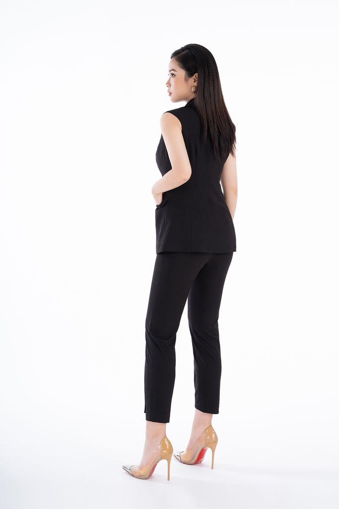 BAD52445 - Áo demi chất liệu thô dày cổ vest sát nách - PANTIO
