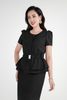 Áo peplum chất liệu tuýt-si tay bồng BAK72539 - PANTIO