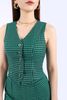 BAK92936 - Áo vest gile công sở vải dạ dáng ôm cổ V vạt nhọn cài cúc - PANTIO