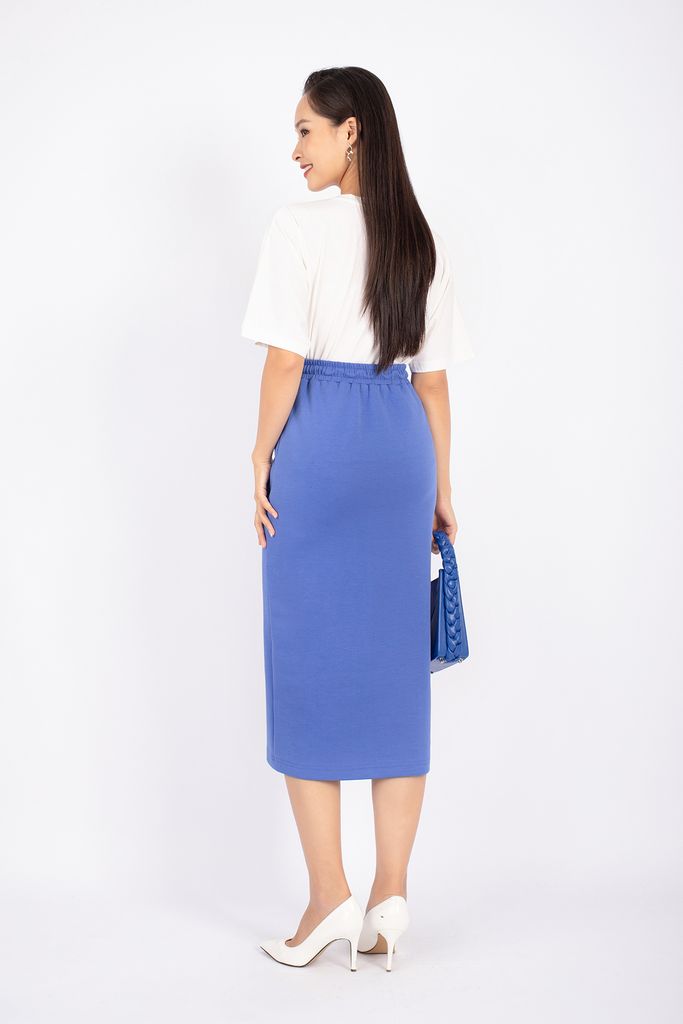 BAT92723 - Áo thun dạo phố vải cotton dáng suông thân ngực in họa tiết trang trí - PANTIO