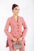 BAV92696 - Áo vest nữ công sở vải thô dáng ôm cổ hai ve cài cúc kim loại phối nắp túi trang trí - PANTIO