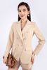 BAV92743 - Áo vest nữ công sở vải thô dáng ôm nhẹ cổ hai ve phối cúc và nắp túi trang trí - PANTIO