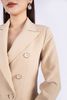 BAV92743 - Áo vest nữ công sở vải thô dáng ôm nhẹ cổ hai ve phối cúc và nắp túi trang trí - PANTIO