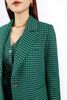 BAV92936 - Áo vest nữ công sở vải dạ dáng suông có lót vải lụa gió cổ hai ve tay phối đai tạo kiểu - PANTIO