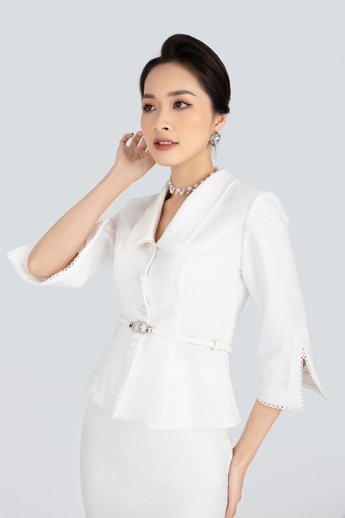 BJD92526-2 - Chân váy chất liệu thô dày dáng bút chì - PANTIO