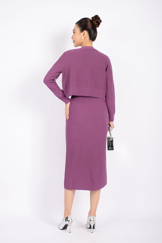 BOL276 - Áo len cardigan cao cấp dáng croptop cài cúc ngọc trai - PANTIO