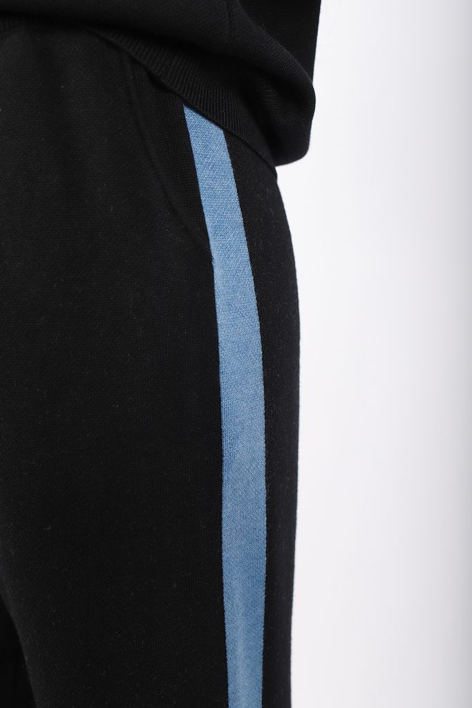 BOL374 - Bộ len cao cấp dáng suông áo cổ cao phối khóa năng động quần dáng baggy cạp chun - PANTIO