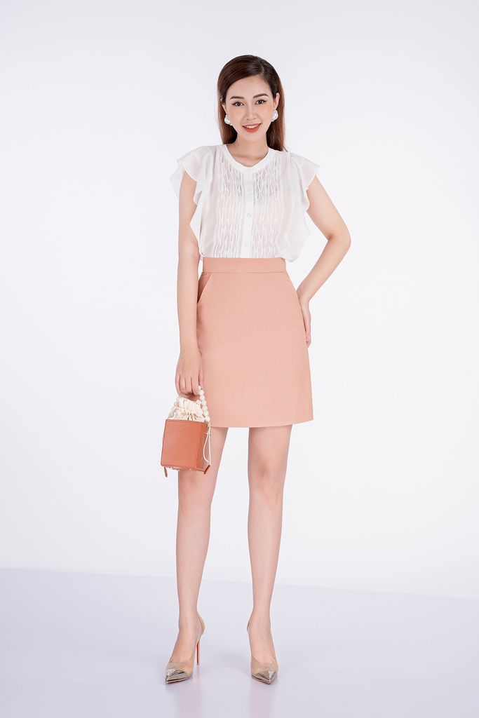 Chân váy ngắn chất liệu Thô BJN32428 - PANTIO