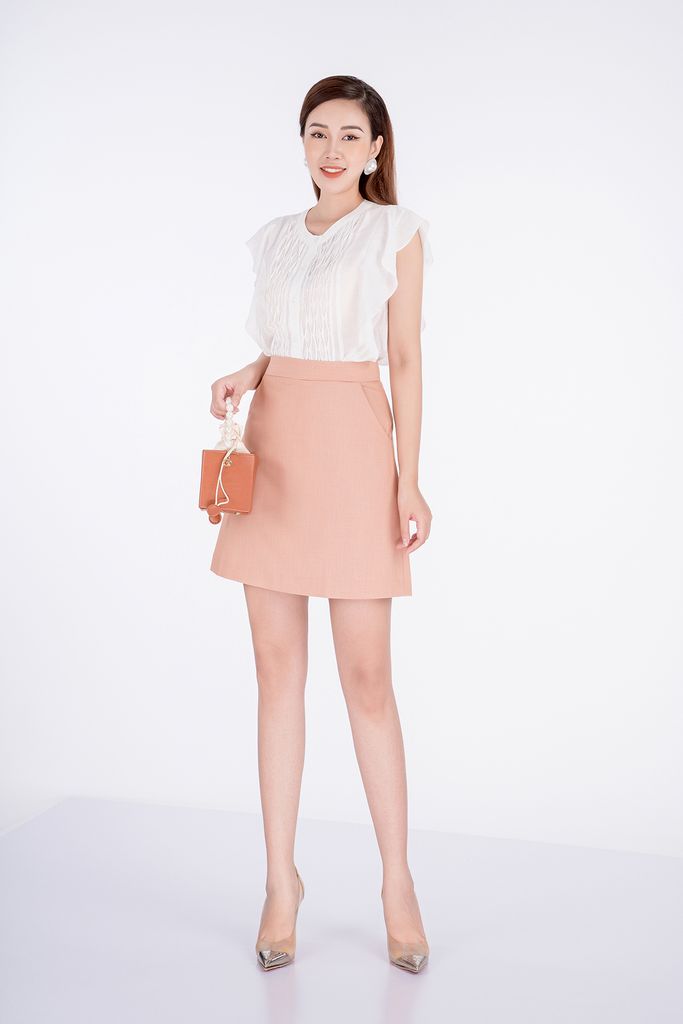 Chân váy ngắn chất liệu Thô BJN32428 - PANTIO