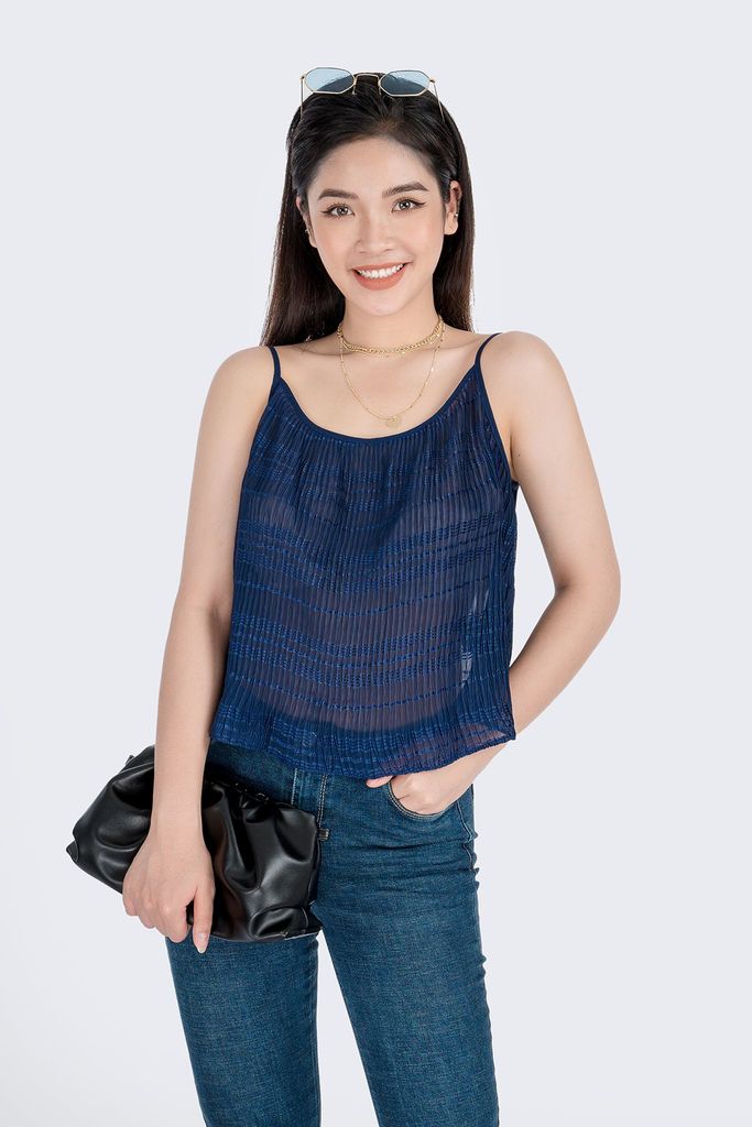 Áo hai dây chất liệu chiffon FAO5104 - PANTIO