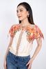 FAS33295 - Áo sơ mi công sở vải lụa dáng croptop bo chun tay tạo kiểu buộc nơ - PANTIO