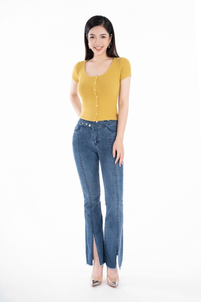 Quần jeans ống loe FQB104 - PANTIO