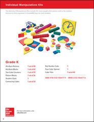 My Math, Grade K, Individual Manipulative Kit