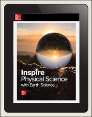 Inspire Science: Physical Science with Earth, G9-12 Digital Student Center, 1 yr subscription