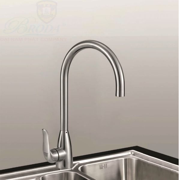 Vòi Rửa Chén Nóng Lạnh inox 304 BRODA