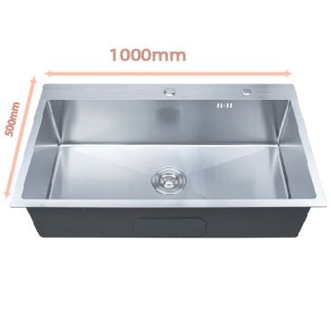 Chậu Rửa Chén 1 hố sus 304 KT 100x50cm BRODA