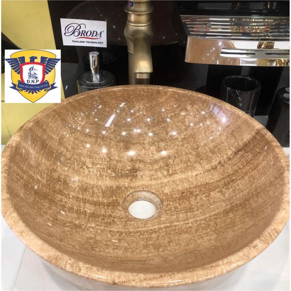 LAVABO TÔ ĐÁ TỰ NHIÊN VÂN VÀNG BRODA
