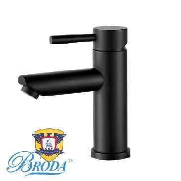 Vòi lavabo Nóng Lạnh Mầu Đen 20cm mầu đen BRODa
