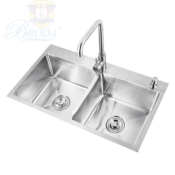 CHẬU Rửa Chén INOX SUS 304 BRODA 83x50
