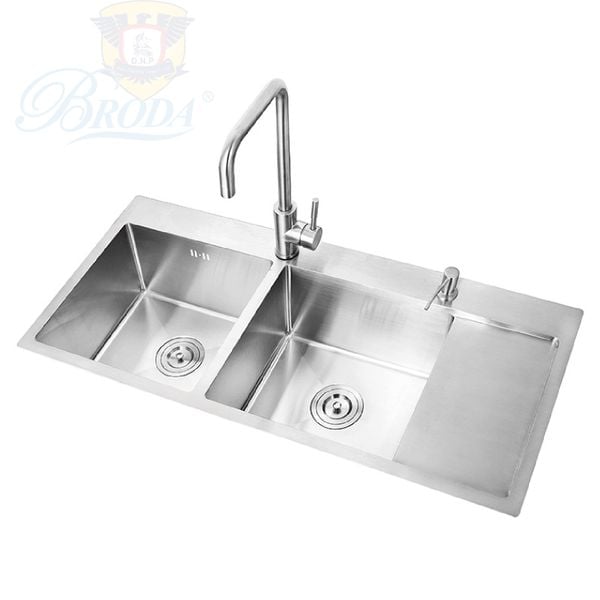 CHẬU Rửa Chén INOX SUS 304 BRODA KT110X50CM