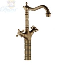 VÒI lavabo nóng lạnh  bằng đồng cổ điển BRODA 1417