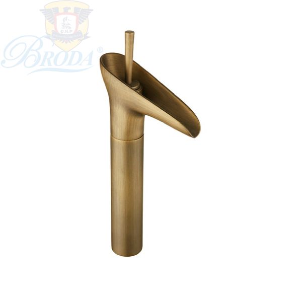Vòi Lavabo Thác Cổ Cao 30cm BRODA 1401A