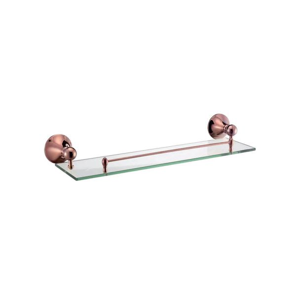 KỆ KÍNH PHÒNG TẮM MẦU VÀNG HÔNG FAHKLER 8907-1