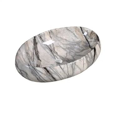 LAVABO TÔ SỨ ĐẶT BÀN GIẢ ĐÁ BRODA 8252-B6