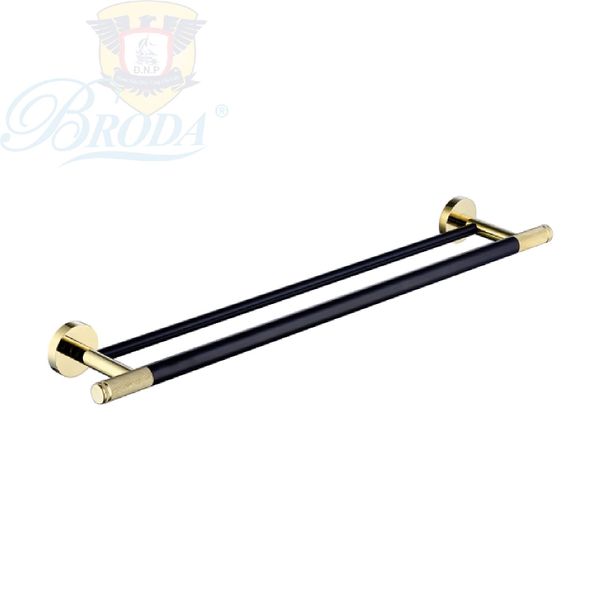 MÁNG KHĂN GIÀN ĐỒNG THAU MẦU ĐEN CAO CẤP E-8002A