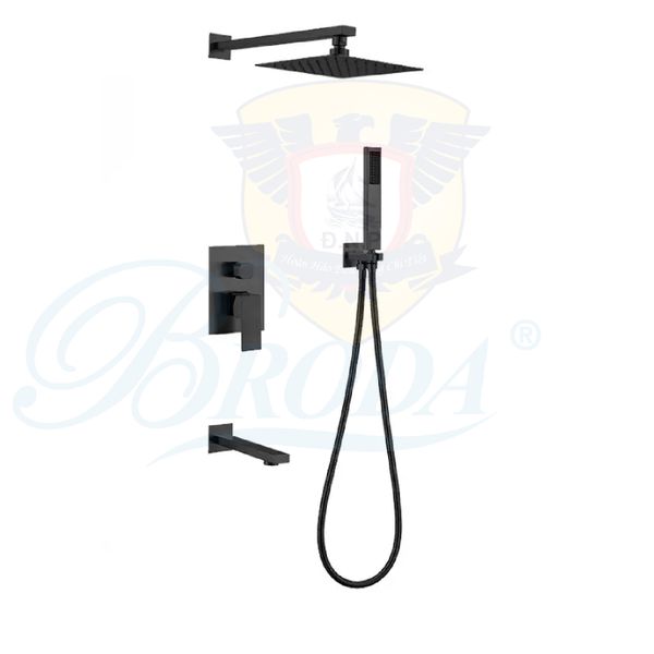 Sen Tắm Âm Tường Mầu Đen Cao Cấp BRODA A71