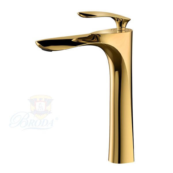 VÒI LAVABO NÓNG LẠNH LUXURY BRODA MẠ VÀNG PLATIUM 9704